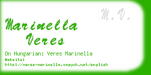 marinella veres business card